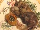 Rezept: Coq au Vin mit Tomate Provençale und Croûtons Coq au Vin mit Tomate Provençale und Croûtons - Rezept