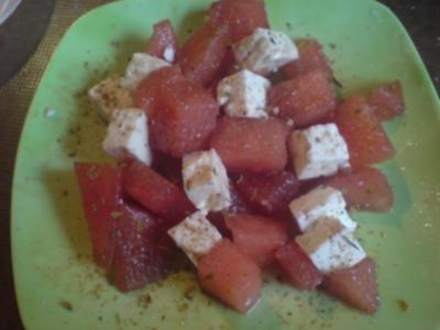 Salat "Melonen-Feta-Salat" - Rezept