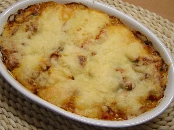 Rezept: Hackfleischauflauf mit Pürree Hackfleischauflauf mit Pürree - Rezept