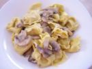 Tortellini mit Pilz-Sahne-Sauce - Rezept