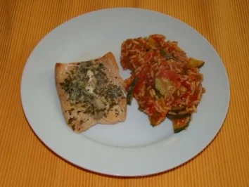 Rezept: Mediterrane Reispfanne Mediterrane Reispfanne - Rezept