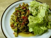 Tagliatelle Tomate/Zuchini - Rezept