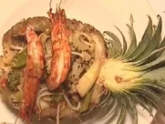 Ananas gefüllt mit Gemüsecurry auf Cashewreis mit Chiligarnelen - Rezept - Bild Nr. 9