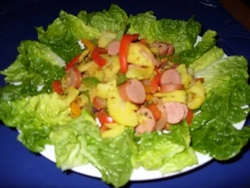 Rezept: Bunter-Bratkartoffel-Salat Bunter-Bratkartoffel-Salat - Rezept