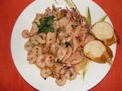 Meeresfrüchte : -Chipirones en Salsa- - Rezept