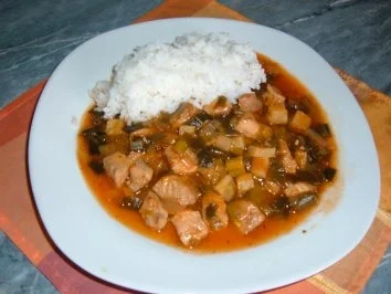 Fleisch : Gulasch mit Porree - Rezept