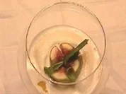 Feige auf Limonensorbet, aufgegossen mit Cremant - Rezept