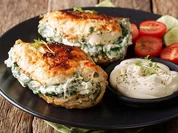 Gefüllte Hähnchen Filets mit Kräuter Frischkäse - Rezept - Bild Nr. 2