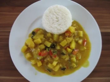 Auberginen-Kartoffel-Curry - Rezept