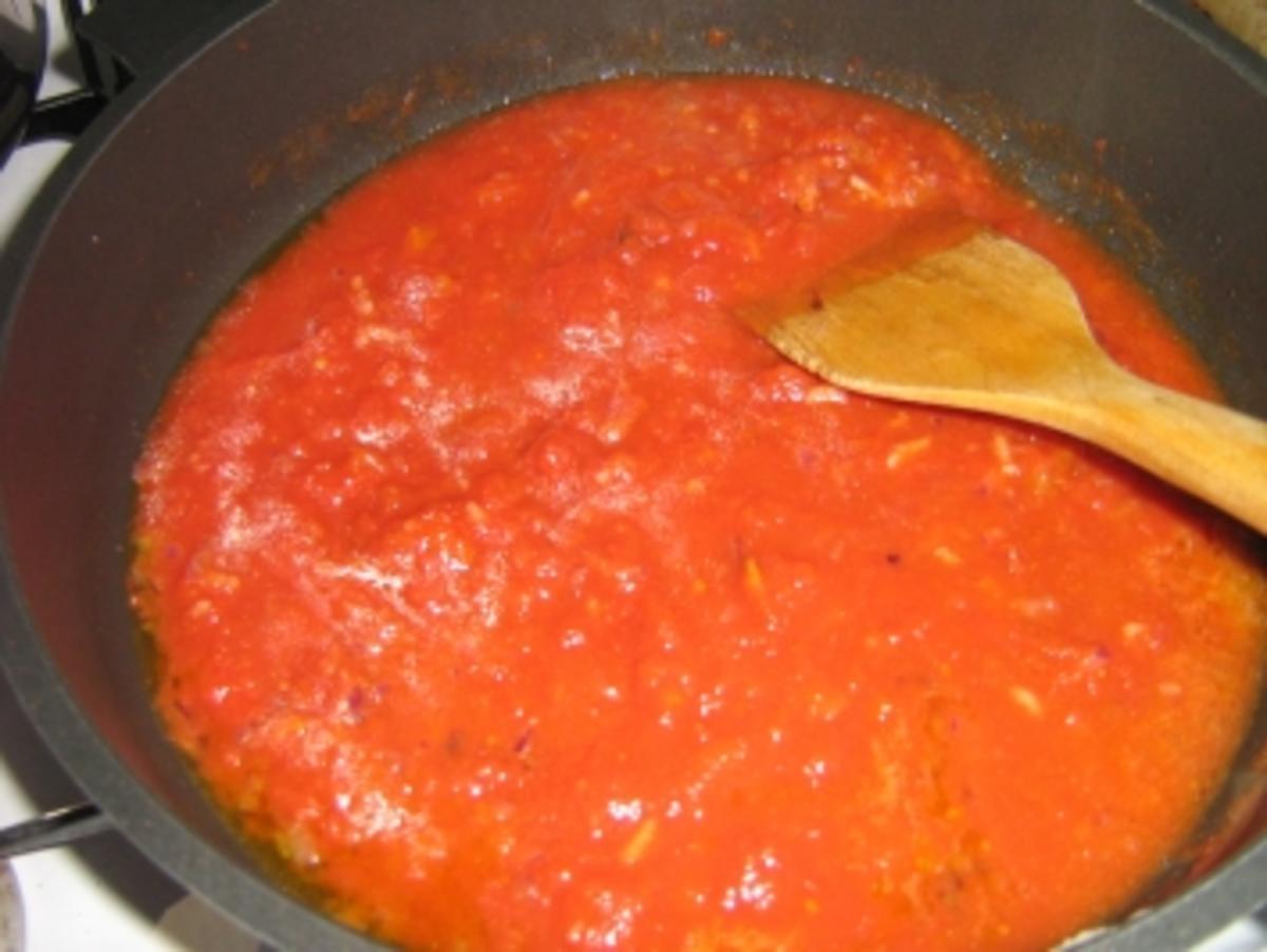 Tortellini mit Tomaten-Gorgonzola-Soße - Rezept - Bild Nr. 6