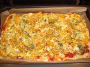 Hühnchen-Curry-Pizza - Rezept