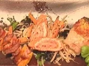 Reisteigtaschen, Lachswraps und Rosmarinspieße - Rezept