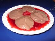 Schokopudding mit Himbeersoße - Rezept