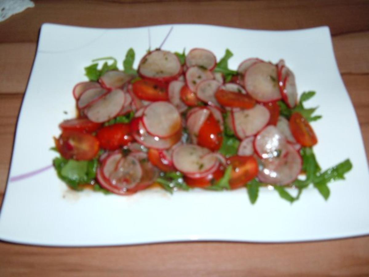 Salate : Rucola-Tomatensalat - Rezept - Bild Nr. 2