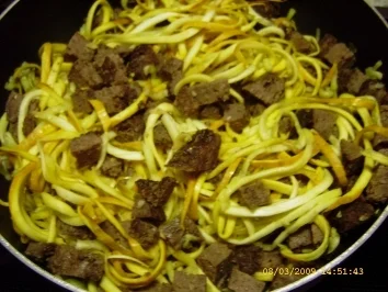 Zucchini - Juliennes mit Tatar an Reis - Rezept - Bild Nr. 9