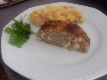 Hackbraten mit Paprikapüree - Rezept