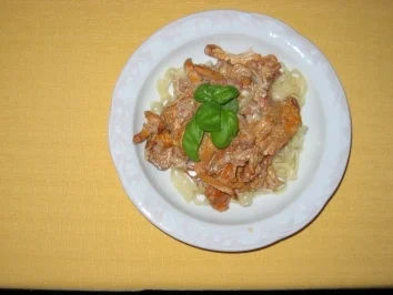 Bandnuden mit Pfifferingen - Rezept - Bild Nr. 3