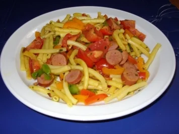 Schnelle Gemüsepfanne mit Makkaroni - Rezept - Bild Nr. 3