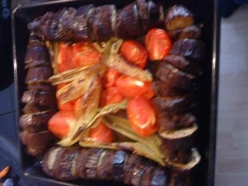 Patlican Kebab mit Sumakzwiebeln (super einfache art und Lecker - Rezept