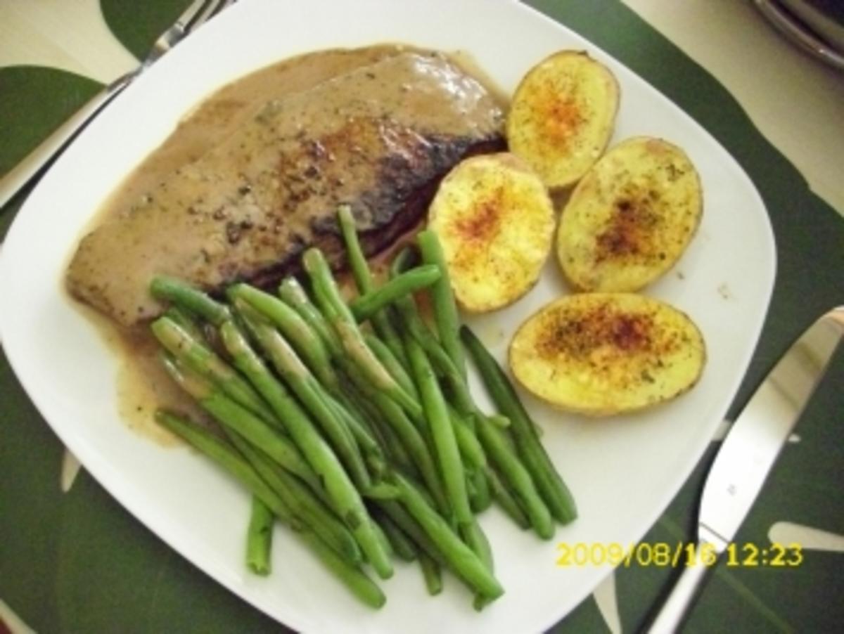 Bilder für Fleisch: Steak vom Charolaixrind mit Honig-Pfeffer-Glasur - Rezept