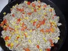 Pfannengericht - Hackfleisch-Pfanne mit Paprika, Mais, Ei - Rezept