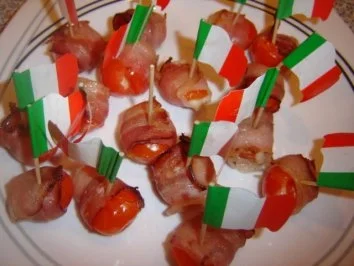 Cherrytomate mit Mozarella im Speckmantel - Rezept - Bild Nr. 5