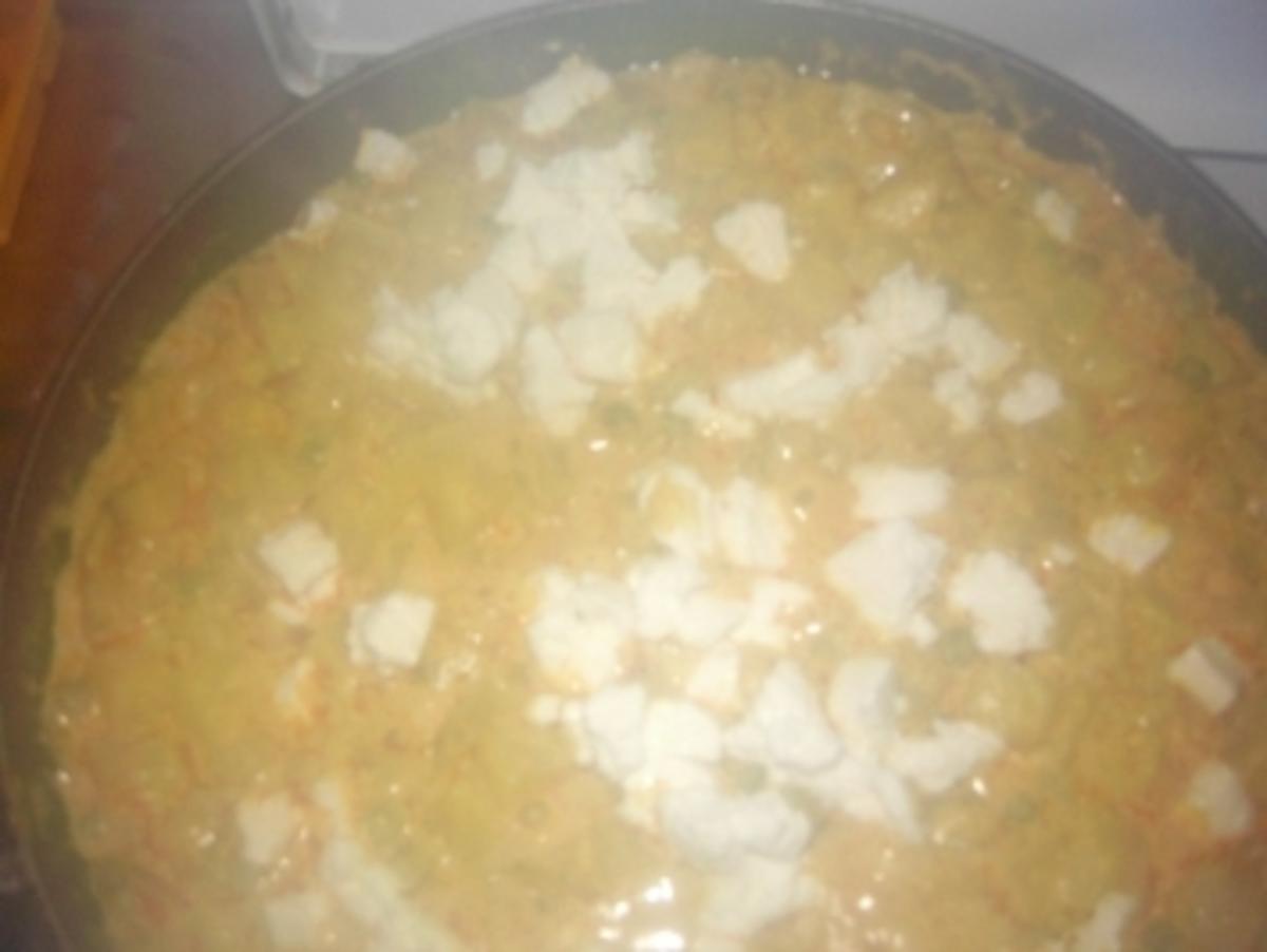 Kartoffelcurry mit Erbsen und Paneer - Rezept von mira