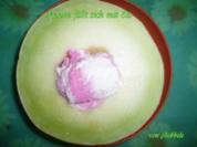 Zwischenmahlzeit: Melone füllt sich mit Eis - Rezept