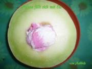 Zwischenmahlzeit: Melone füllt sich mit Eis - Rezept