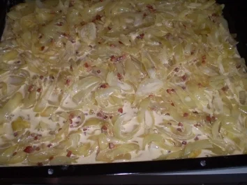 Zwiebelkuchen vom Blech - Rezept - Bild Nr. 3