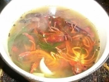 Rezept: Salat mit Krebsschwänzen Bild Nr. 2 Salat mit Krebsschwänzen - Rezept - Bild Nr. 2