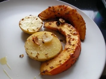 Rezept: Ofen- Kürbisspalten Bild Nr. 2 Ofen- Kürbisspalten - Rezept - Bild Nr. 2