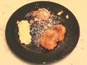 "Dessert-Variation" Apfelringe, Vanille-Espumas und Nougat - Rezept