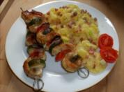 Putenspieße an Kartoffelsalat - Rezept