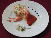 Rezept: Hummer auf russischem Salat Hummer auf russischem Salat - Rezept