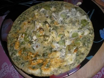 Kräuter  - Feta -  Pfannkuchen - Rezept