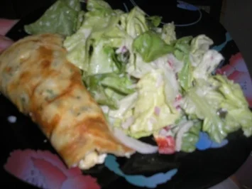 Kräuter  - Feta -  Pfannkuchen - Rezept - Bild Nr. 2