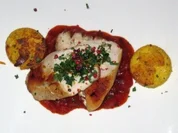 Tomatenhähnchen an Orangen-Gremolata an Petersilien-Polenta - Rezept