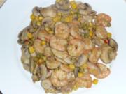 Champignon - Gemüse - Scampi - Pfanne - Rezept