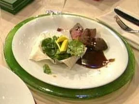 Rezept: Rehrücken an Mango-Spinat-Salat (Thomas Anders) Rehrücken an Mango-Spinat-Salat (Thomas Anders) - Rezept