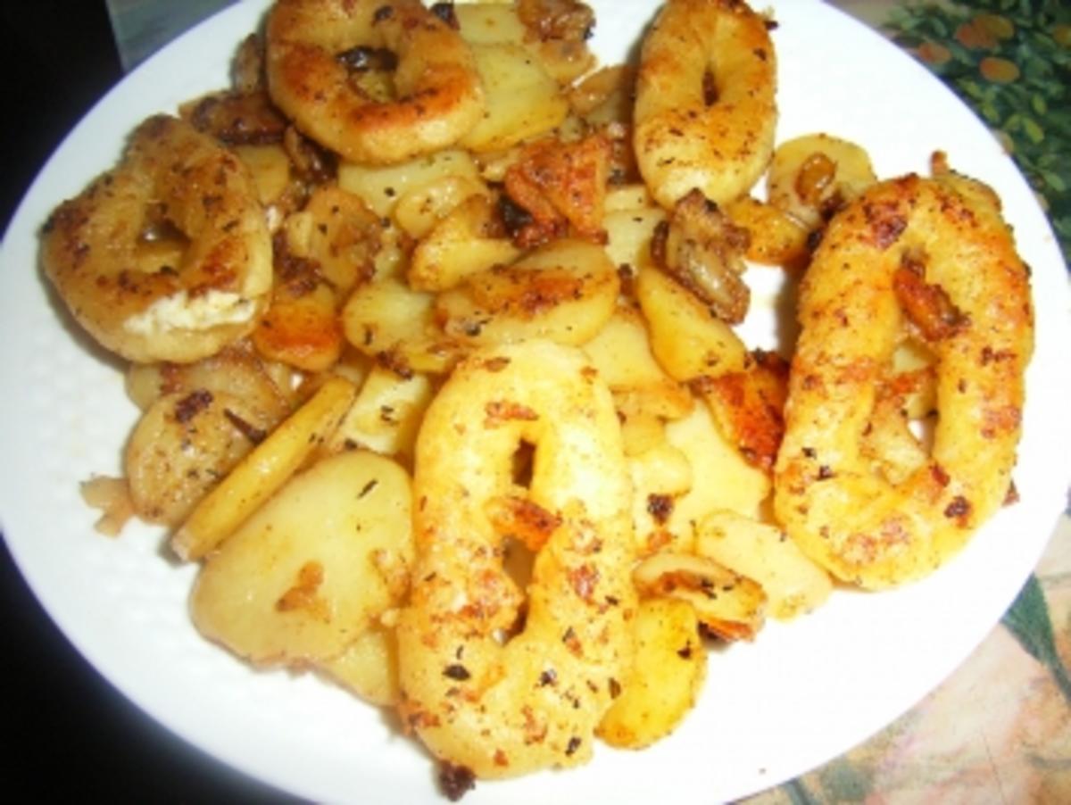 Pfannengericht: Bratkartoffeln-Calamri-Pfanne - Rezept - Bild Nr. 5