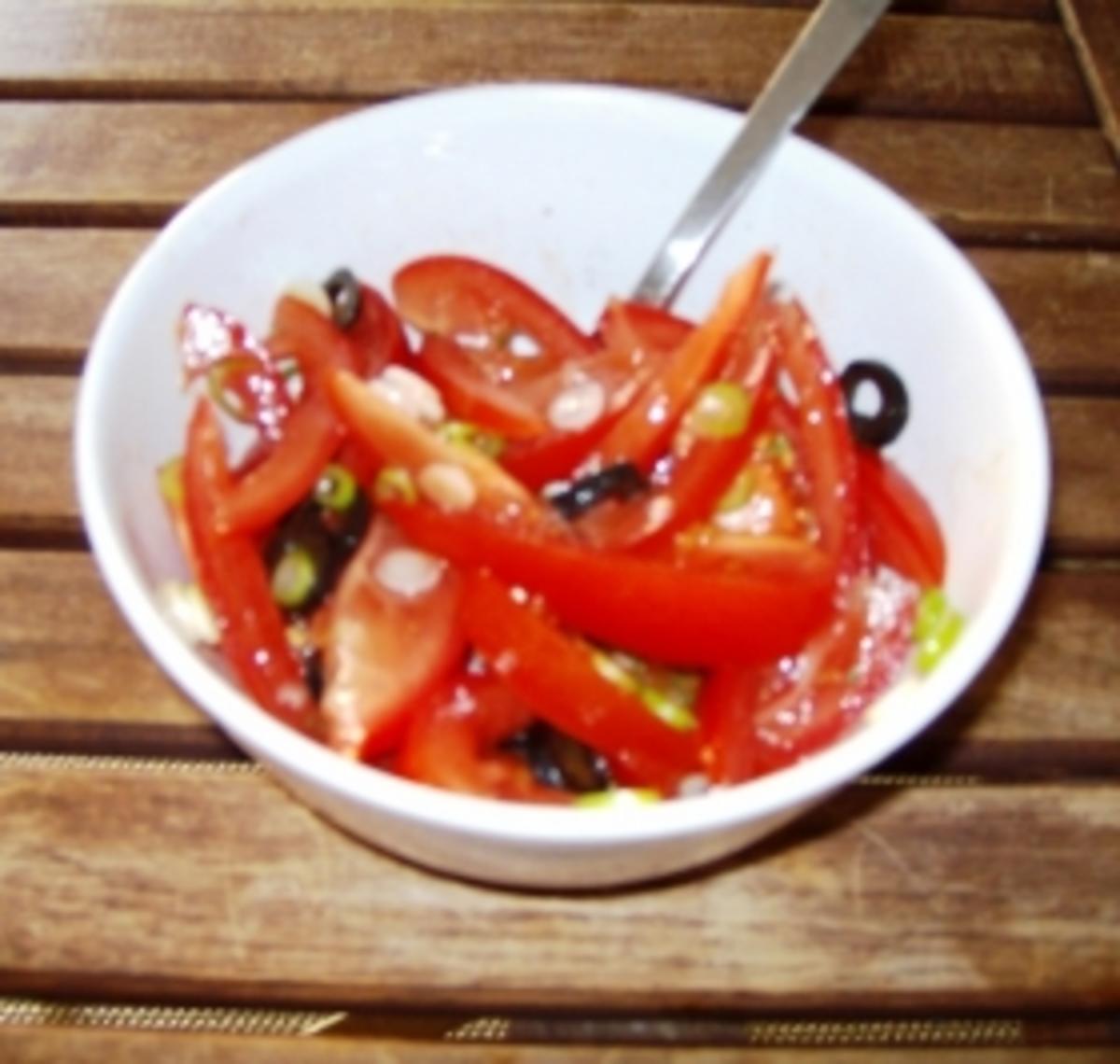 Gebackener Schafskäse mit Tomatensalat - Rezept - Bild Nr. 2