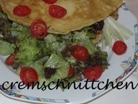 Pfannkuchen mit Salat - Rezept - Bild Nr. 2