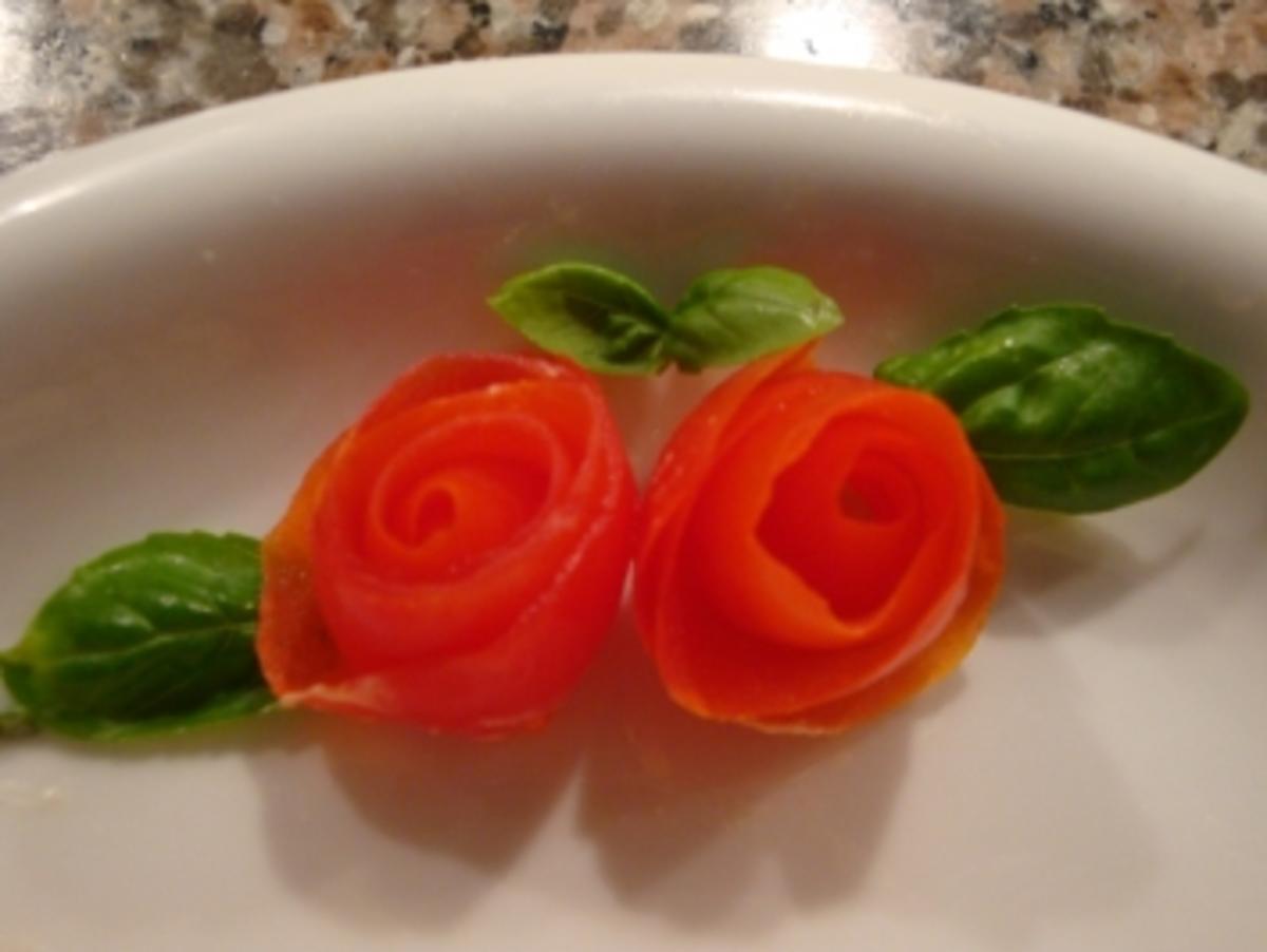 Tomaten Rosen - Rezept
