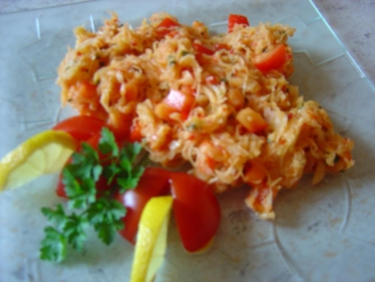 Sauerkraut-Salat mit Paprika und Ajvar... auch für Diabetiker - Rezept