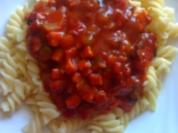 Spirelli und Tomatensoße - Rezept