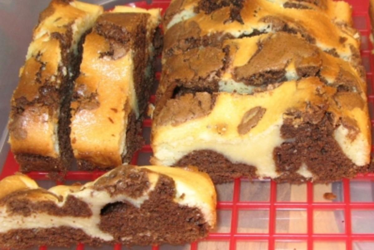 Käsesahne Brownies oder als Muffins - Rezept