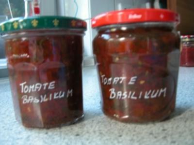 Tomaten - Basilikum - Chutney - Rezept