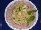 Wurstsalat mit Roter Beete und Käse - Rezept