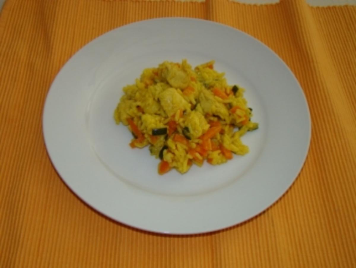 Gemüse - Reis - Pfanne mit Pute - Rezept